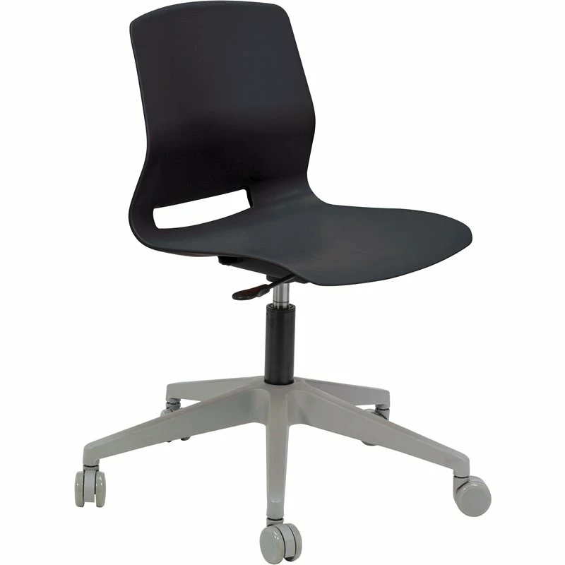 Olio Designs Lola 5 Leg Base Plastic Office Swivel Chair In Black 9 Olio Designs Lola 5 Leg Base Plastic Office Swivel Chair In Black - Image 7