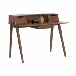 Brant House Baylee 47.25" Rectangular Modern Wood Desk In Natural Walnut 8 Brant House Baylee 47.25" Rectangular Modern Wood Desk In Natural Walnut -CYMAX Sales 2186315 6 L