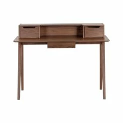 Brant House Baylee 47.25" Rectangular Modern Wood Desk In Natural Walnut 9 Brant House Baylee 47.25" Rectangular Modern Wood Desk In Natural Walnut -CYMAX Sales 2186315 7 L