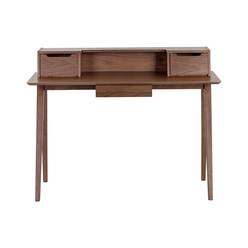 Brant House Baylee 47.25" Rectangular Modern Wood Desk In Natural Walnut 5 Brant House Baylee 47.25" Rectangular Modern Wood Desk In Natural Walnut - Image 3