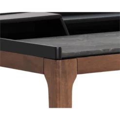 Brant House Bodhi 45.25" Modern Style Wood Desk With Sleek Silhouettes In Walnut -CYMAX Sales 2186316 9 L