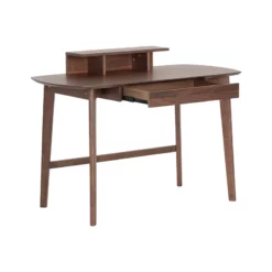 Brant House Nixon 47.25" Rectangular Modern Wood Desk In Natural Walnut -CYMAX Sales 2186317 8 L