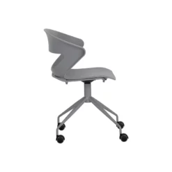 Brant House Sample 18" Modern Metal Office Chair With Adjustable Seat In Gray -CYMAX Sales 2186322 4 L