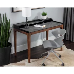 Brant House Sample 18" Modern Metal Office Chair With Adjustable Seat In Gray -CYMAX Sales 2186322 7 L