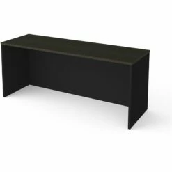 Bestar Pro-Concept Plus 72" Narrow Desk Shell In Deep Gray And Black -CYMAX Sales 2193996 L