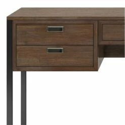 Simpli Home Richmond ACACIA WOOD Modern Industrial 60" Desk In Rustic Natural Brown 13 Simpli Home Richmond ACACIA WOOD Modern Industrial 60" Desk In Rustic Natural Brown -CYMAX Sales 2194195 4 L