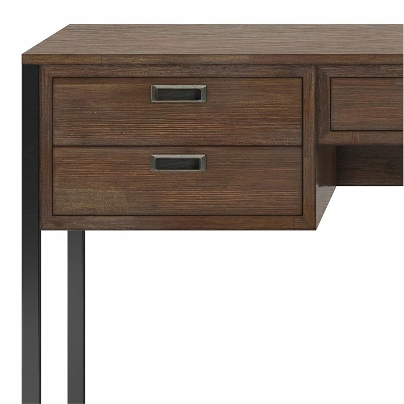 Simpli Home Richmond ACACIA WOOD Modern Industrial 60" Desk In Rustic Natural Brown 7 Simpli Home Richmond ACACIA WOOD Modern Industrial 60" Desk In Rustic Natural Brown - Image 5