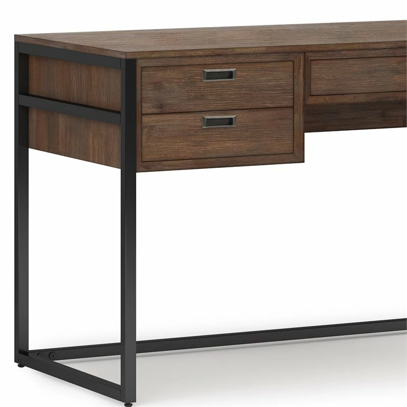 Simpli Home Richmond ACACIA WOOD Modern Industrial 60" Desk In Rustic Natural Brown 8 Simpli Home Richmond ACACIA WOOD Modern Industrial 60" Desk In Rustic Natural Brown - Image 6