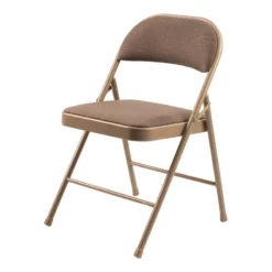 Commercialine 950 Series 29.25" Folding Chair In Star Trail Brown (Set Of 4)