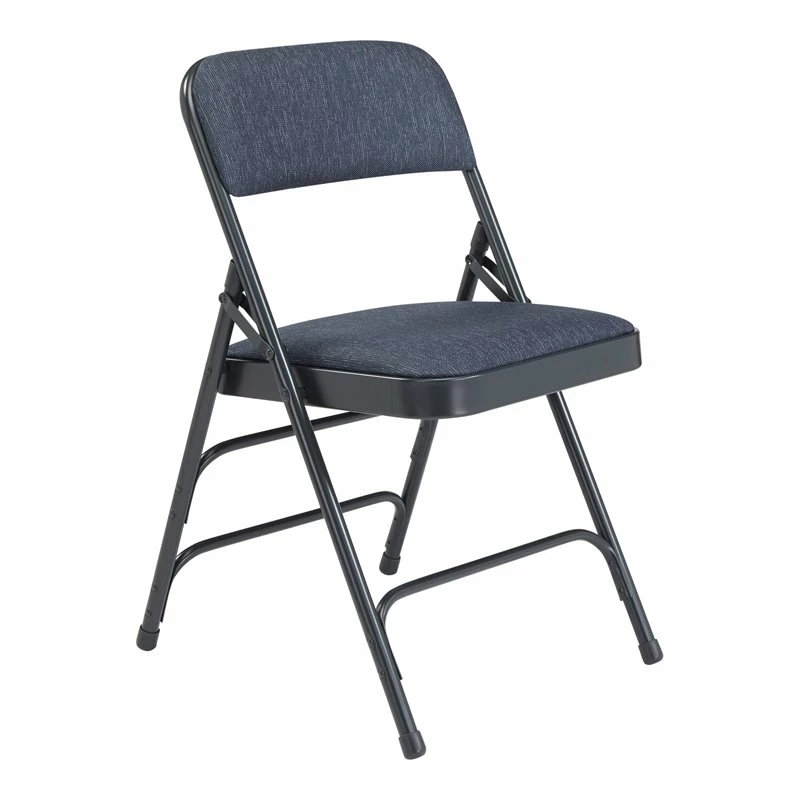 NPS 2300 Series 29.5" Modern Metal Folding Chair In Imperial Blue (Set Of 4) 3 NPS 2300 Series 29.5" Modern Metal Folding Chair In Imperial Blue (Set Of 4)