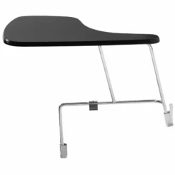 NPS Modern Wood Left Tablet Arm For 8500 Series Stack Chair In Black/Chrome -CYMAX Sales 2201692 2 L