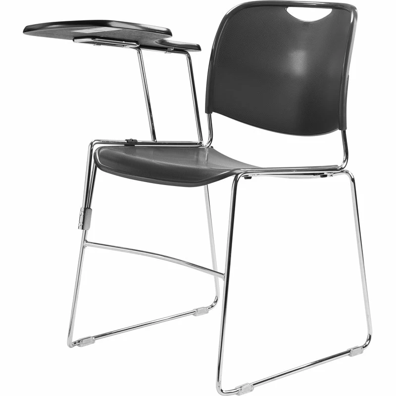 NPS Modern Wood Right Tablet Arm For 8500 Series Stack Chair In Black/Chrome 6 NPS Modern Wood Right Tablet Arm For 8500 Series Stack Chair In Black/Chrome - Image 4