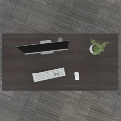 Cabot 60W Electric Height Adjustable Standing Desk In Gray - Engineered Wood -CYMAX Sales 2201745 2 L