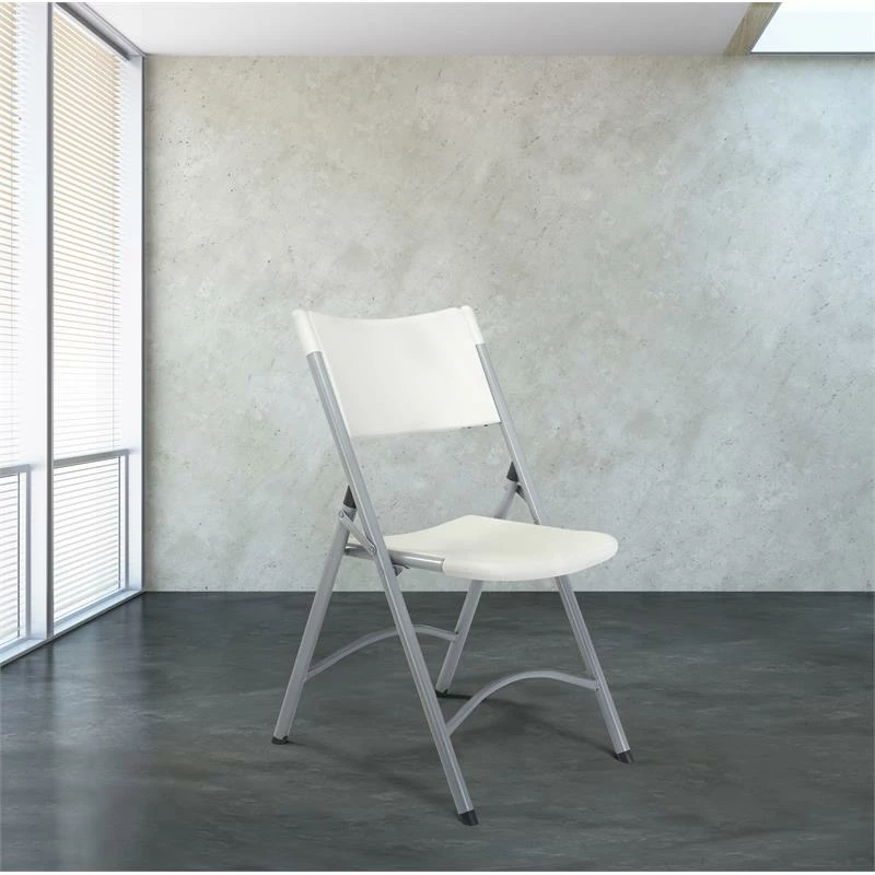 NPS 600 Series 32" Plastic Heavy Duty Folding Chair In Speckled Gray (Set Of 4) 4 NPS 600 Series 32" Plastic Heavy Duty Folding Chair In Speckled Gray (Set Of 4) - Image 2