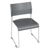 Eris Stack Chair (20 Pack)- Grey/ Chrome -CYMAX Sales 2203306 L