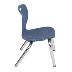 Andy 12" Stack Plastic Chair (20 Pack)- Navy Blue -CYMAX Sales 2203351 3 L