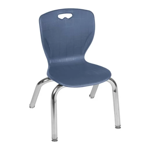 Andy 12" Stack Plastic Chair (20 Pack)- Navy Blue -CYMAX Sales 2203351 L