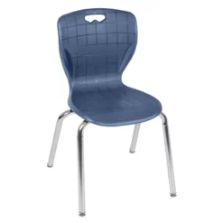 Andy 18" Stack Plastic Chair (8 Pack)- Navy Blue -CYMAX Sales 2203362 8 L