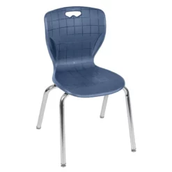 Andy 18" Stack Plastic Chair (8 Pack)- Navy Blue