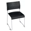 Eris Stack Plastic Chair (20 Pack)- Black/ Chrome -CYMAX Sales 2203368 L