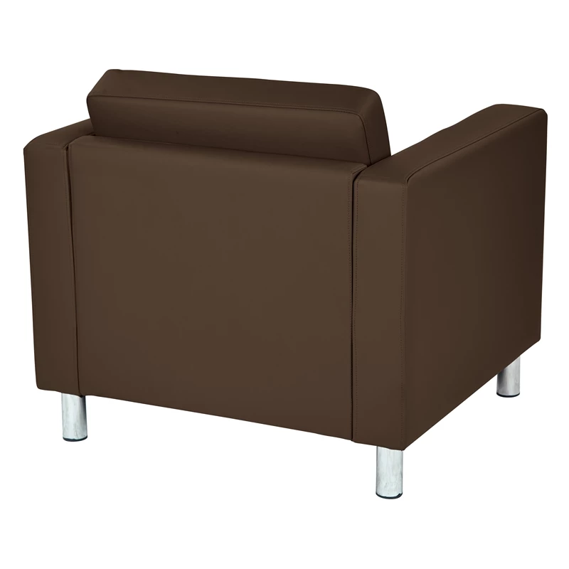 Pacific Armchair In Dillon Java Brown Vinyl Fabric 5 Pacific Armchair In Dillon Java Brown Vinyl Fabric - Image 3