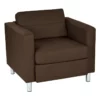 Pacific Armchair In Dillon Java Brown Vinyl Fabric 1 Pacific Armchair In Dillon Java Brown Vinyl Fabric -CYMAX Sales 2204896 L