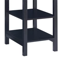 Benjara 23.31" 2-drawer Rectangular Transitional Solid Wood Desk In Black -CYMAX Sales 2206828 9 L