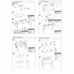 The Urban Port 27" Rectangular Modern Metal Gaming Desk With 2 Shelves In Black 22 The Urban Port 27" Rectangular Modern Metal Gaming Desk With 2 Shelves In Black -CYMAX Sales 2207105 9 L