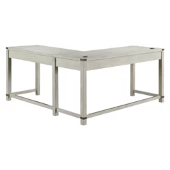 Baton Rouge L-Shape Desk In Champagne Oak Finish Engineered Wood 22 Baton Rouge L-Shape Desk In Champagne Oak Finish Engineered Wood -CYMAX Sales 2211292 7 L