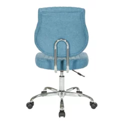 Sunnydale Office Chair In Sky Blue Fabric With Chrome Base -CYMAX Sales 2215865 3 L