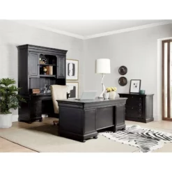 Hooker Furniture Home Office Bristowe Executive Desk 9 Hooker Furniture Home Office Bristowe Executive Desk -CYMAX Sales 2216972 3 L