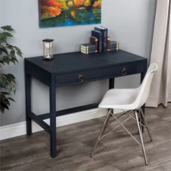 Butler Specialty Company Lark Wood Writing Desk - Navy Blue -CYMAX Sales 2220376 7 L
