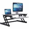 Rocelco 37.5" Deluxe Height Adjustable Standing Desk Converter - Gray (R DADRG)