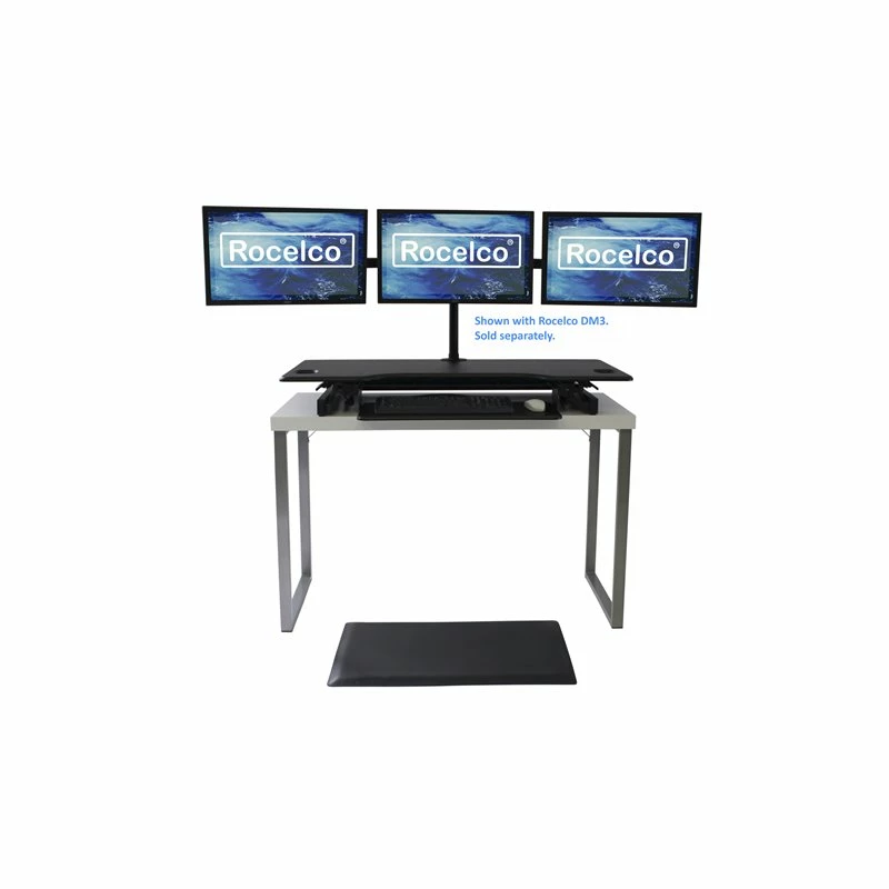 46" Large Adjustable Standing Desk Converter/Anti Fatigue Mat Bundle - Black 9 46" Large Adjustable Standing Desk Converter/Anti Fatigue Mat Bundle - Black - Image 7
