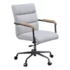 ACME Halcyon Leather Adjustable Height Swivel Office Chair In Vintage White 1 ACME Halcyon Leather Adjustable Height Swivel Office Chair In Vintage White -CYMAX Sales 2225587 1 L