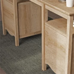 Sauder Adaline Cafe Engineered Wood Executive Desk In Oak 31 Sauder Adaline Cafe Engineered Wood Executive Desk In Oak -CYMAX Sales 2242777 14 L