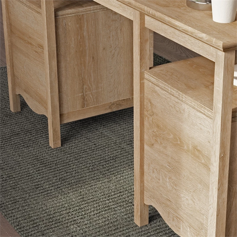 Sauder Adaline Cafe Engineered Wood Executive Desk In Oak 17 Sauder Adaline Cafe Engineered Wood Executive Desk In Oak - Image 15