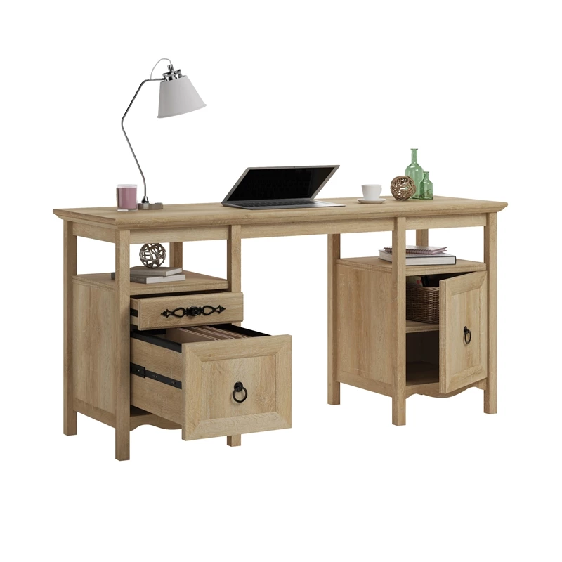 Sauder Adaline Cafe Engineered Wood Executive Desk In Oak 9 Sauder Adaline Cafe Engineered Wood Executive Desk In Oak - Image 7