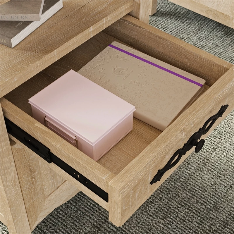 Sauder Adaline Cafe Engineered Wood Executive Desk In Oak 12 Sauder Adaline Cafe Engineered Wood Executive Desk In Oak - Image 10