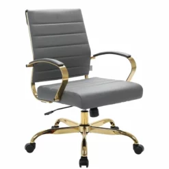 LeisureMod Benmar Modern Adjustable Leather Office Chair In Black -CYMAX Sales 2243115 L 3