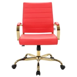 LeisureMod Benmar Modern Adjustable Leather Office Chair In Red -CYMAX Sales 2243116 1 L