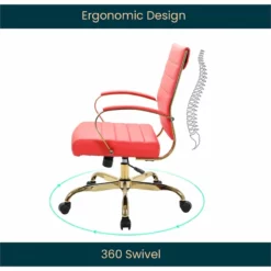 LeisureMod Benmar Modern Adjustable Leather Office Chair In Tan -CYMAX Sales 2243116 9 L 2