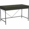 Safdie & Co. 49"L 2-Drawers Black Metal Computer Desk In Grey Wood -CYMAX Sales 2243965 L