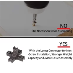 Modern Walnut Computer Desk With Shelves Made From Particle Board Wood -CYMAX Sales 2250812 4 L