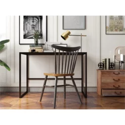 Home Office Notebook Desk Brown Walnut Particle Material 13 Home Office Notebook Desk Brown Walnut Particle Material -CYMAX Sales 2250813 3 L