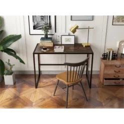 Home Office Notebook Desk Brown Walnut Particle Material 14 Home Office Notebook Desk Brown Walnut Particle Material -CYMAX Sales 2250813 4 L