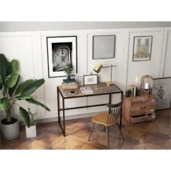 Home Office Notebook Desk Brown Walnut Particle Material 15 Home Office Notebook Desk Brown Walnut Particle Material -CYMAX Sales 2250813 5 L