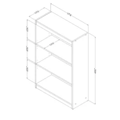 South Shore Axess Desk With Keyboard Tray And 3-Shelf Bookcase Set In Pure White 12 South Shore Axess Desk With Keyboard Tray And 3-Shelf Bookcase Set In Pure White -CYMAX Sales 2253064 4 L