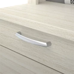 Atlin Designs Contemporary 4 PC Wood U-Shaped Desk With Hutch In Mahogany -CYMAX Sales 2258618 9 L