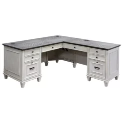 Atlin Designs 8 Drawers Two Tone Contemporary Wood L-Desk In White -CYMAX Sales 2258631 3 L